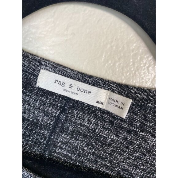 Rag & Bone Sweater Women size Medium Gray Knit Long Sleeve Pullover capsule Soft - Picture 12 of 14